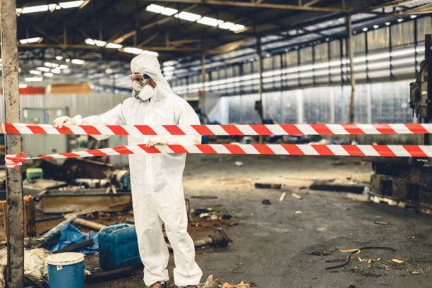 Professional Drug Lab Cleanup technician working in Grove City, FL